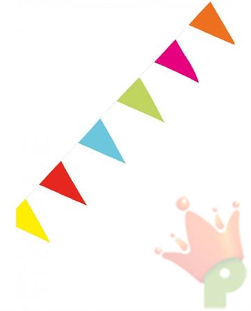 FESTONE BANDIERINE MULTICOLOR IN PLASTICA 20X30 CM 10 MT