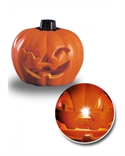 MINI ZUCCA IN PLASTICA CON LUCE INTERMITTENTE 9 CM ASSORTITA