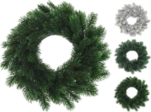 GHIRLANDA FUORIPORTA NATALIZIA 35 CM  3 ASSORTITI