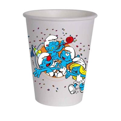 BICCHIERI IN CARTA PUFFI 255 ML 8 PZ