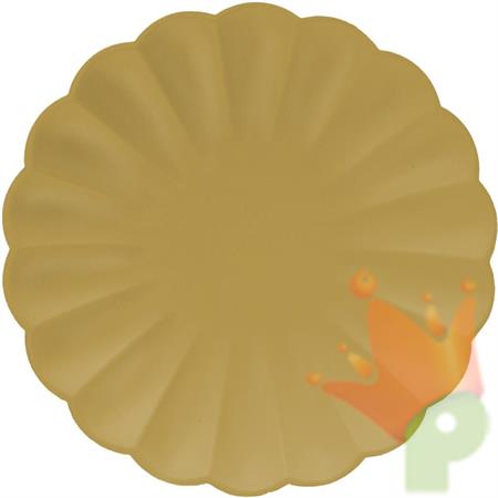 PIATTI FLOWER ORO PERLA 20 CM 8 PZ