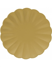 PIATTI FLOWER ORO PERLA 23 CM 8 PZ