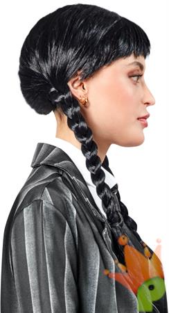 PARRUCCA MERCOLEDI' ADDAMS ADULTO