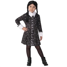 COSTUME MERCOLEDI ADDAMS BAMBINA TG S 3-4 ANNI