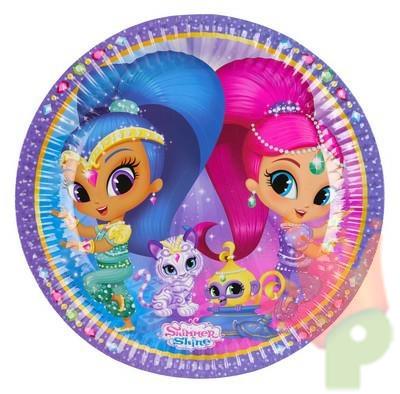 PIATTO 23CM SHIMMER & SHINE 8PZ