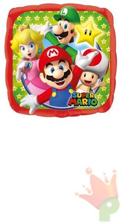 PALLONCINO MYLAR 18INCH SUPER MARIO BROS