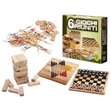 6 GIOCHI RIUNITI IN LEGNO