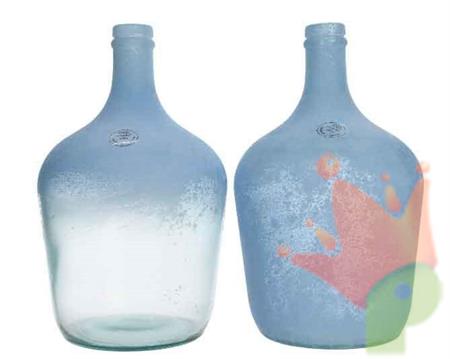 VASO BOTTIGLIA 18X30CM BLU