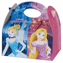 SCATOLA DOLCI PORTA CARAMELLE PRINCIPESSE 16X16X10,5CM 1PZ