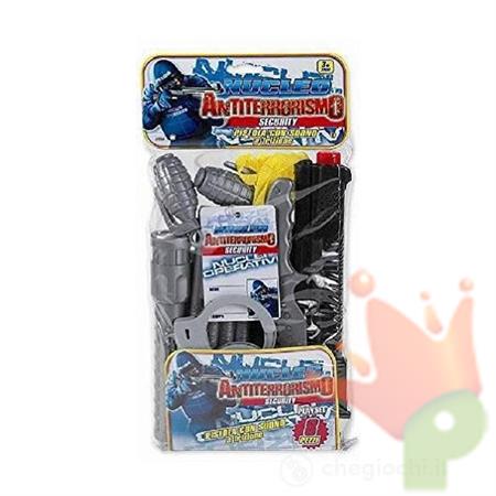 GIOCO SET ACCESSORI POLIZIA NUCLEO ANTITERRORISMO 8PZ