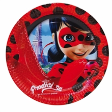 PIATTO 23CM LADYBUG 8PZ
