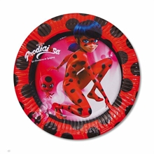 PIATTO 18CM LADYBUG 8PZ