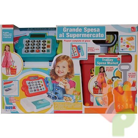 PLAYSET GIOCO GRANDE SPESA AL SUPERMERCATO CON CARRELLO