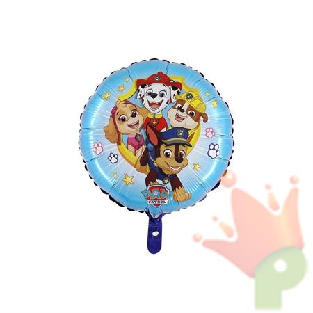 PALLONCINO MYLAR PAW PATROL ACTION 18 INCH 45 CM