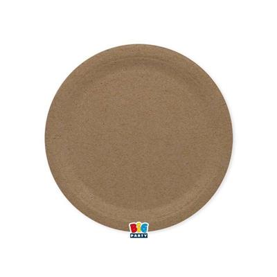 PIATTI 24 CM ECOLOR KRAFT 25 PZ
