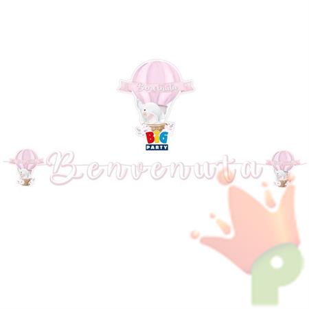 FESTONE KIT SCRITTA MAXI ITALIC BENVENUTA 600 CM