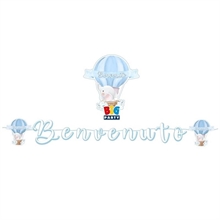 FESTONE KIT SCRITTA MAXI ITALIC BENVENUTO 600 CM