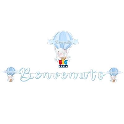 FESTONE KIT SCRITTA MAXI ITALIC BENVENUTO 600 CM