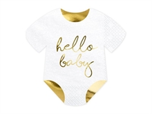TOVAGLIOLI SAGOMATI BODY BAMBINO HELLO BABY 20 PZ 16X16 CM