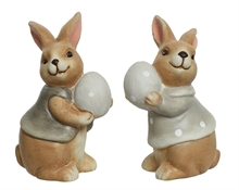 CONIGLIO IN TERRACOTTA H.10X5X6 CM ASSORTITO