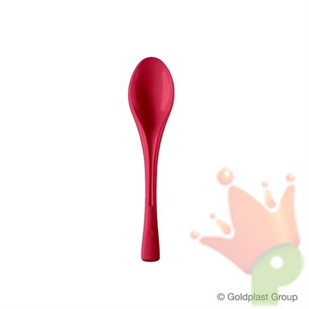 CUCCHIAIO DESSERT CORALLO TRASPARENTE 145,5MM 50PZ