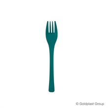 FORCHETTINA DOLCE TEAL GREEN TRASPARENTE 140MM 50PZ