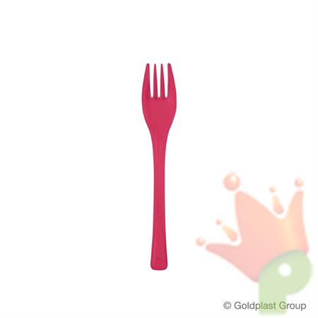 FORCHETTINA DOLCE CORALLO TRASPARENTE 140MM 50PZ