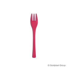 FORCHETTINA DOLCE CORALLO TRASPARENTE 140MM 50PZ