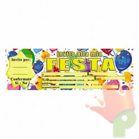 INVITI ASSEGNO FESTA HAPPY BALLOONS 20PZ