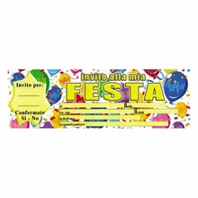 INVITI ASSEGNO FESTA HAPPY BALLOONS 20PZ