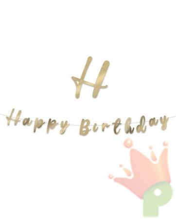 FESTONE SCRITTA ITALIC HAPPY BIRTHDAY 300 CM