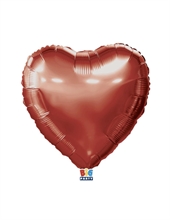 PALLONCINO MYLAR CUORE ROSSO METAL 45 CM