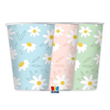 BICCHIERI FIORI MARGHERITE DAISY 6 PZ 200 CC