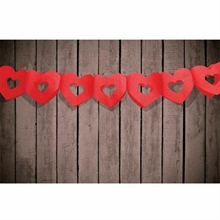 FESTONE IN CARTA CUORI ROSSI 13X3MT