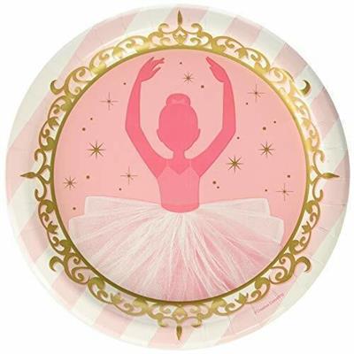 PIATTI TEMA BALLERINA 23 CM 8 PZ