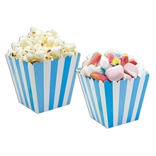 SWEETY BOX 6,5X8X6,5CM STRIPES TURCHESE 6PZ