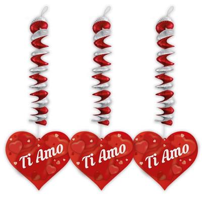 PENDENTE CUORE AMORE 3 PZ 20X80 CM