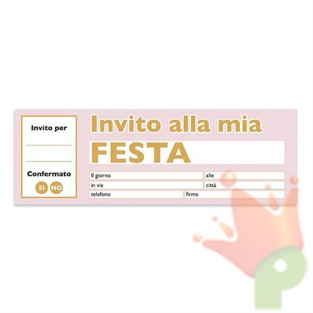 INVITI ASSEGNI BUON COMPLEANNO CHIC ROSA 21X7 CM 20 PZ