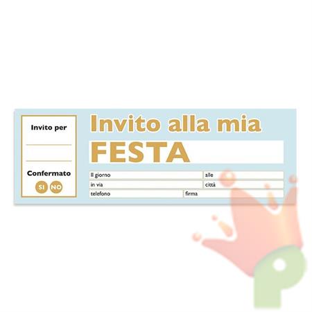 INVITI ASSRGNO BUON COMPLEANNO CHIC CELESTE 21X7 CM 20 PZ