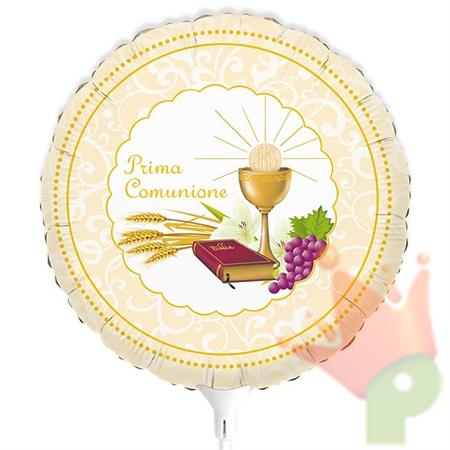 PALLONCINO MYLAR 9INCH LA MIA COMUNIONE 5PZ