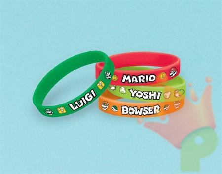 BRACCIALETTI SUPER MARIO 6 PZ