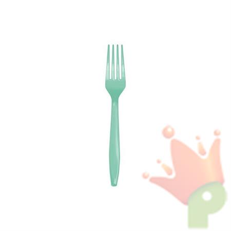 FORCHETTE IN PLASTICA VERDE MENTA 24 PZ