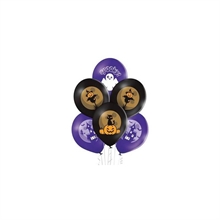 PALLONCINI LATTICE SPOOKY HALLOWEEN 30 CM 6 PZ