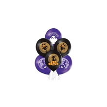 PALLONCINI LATTICE SPOOKY HALLOWEEN 30 CM 6 PZ