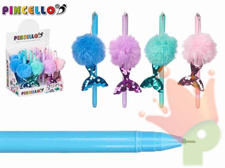 PENNA POM PON SIRENE COLORE ASSORTITO