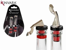 TAPPI PER BOTTIGLIA IN SILICONE E METALLO 2 PZ