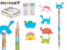 MATITE UNICONRO/DINOSAURI SET 3 PZ