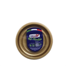 PIATTI FRUTTA ORO REUSABLE 17 CM 25 PZ