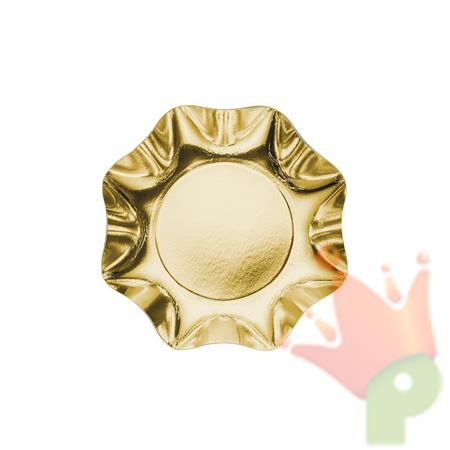PIATTI FONDI ORO LUCIDO 10 PZ 20 CM