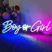 LED NEON GENDER REVEAL BOY OR GIRL